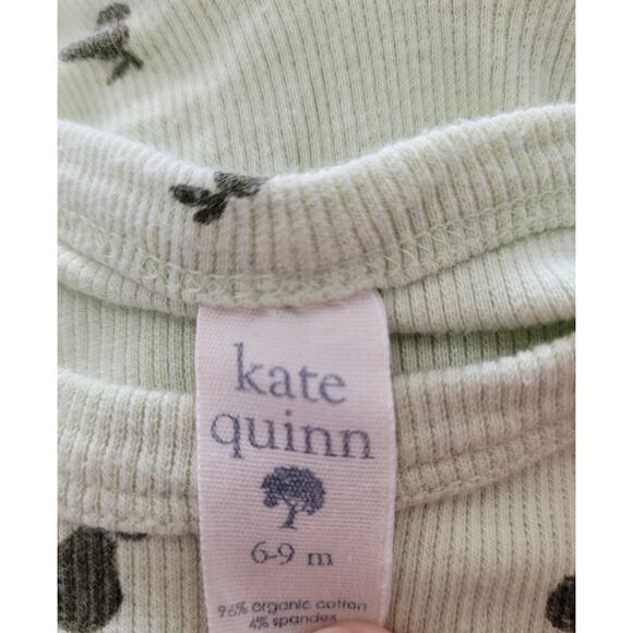 Kate Quinn Baby Pear Green Ribbed Long Sleeve One Piece size‎ 6-9 months #8 - Picture 5 of 5